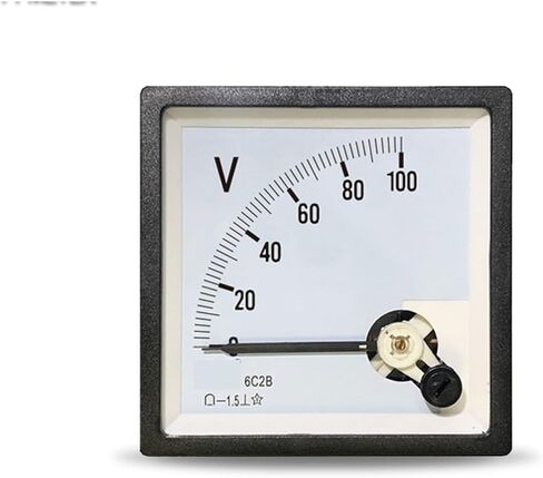 6C2B DC Voltmeter DC5V 10V 15V 30V 450V 750V أداة مؤشر 76 * 76 مم CP80 1PCS (DC 100V) in Saudi Arabia