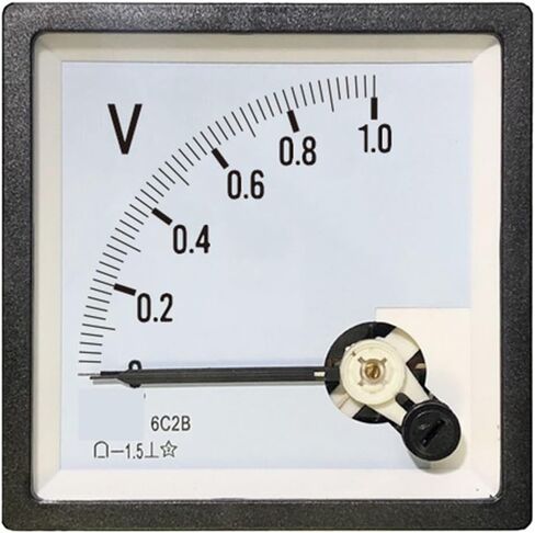 6C2B DC Voltmeter DC5V 10V 15V 30V 450V 750V أداة مؤشر 76 * 76 مم CP80 1PCS (DC 100V) in Saudi Arabia