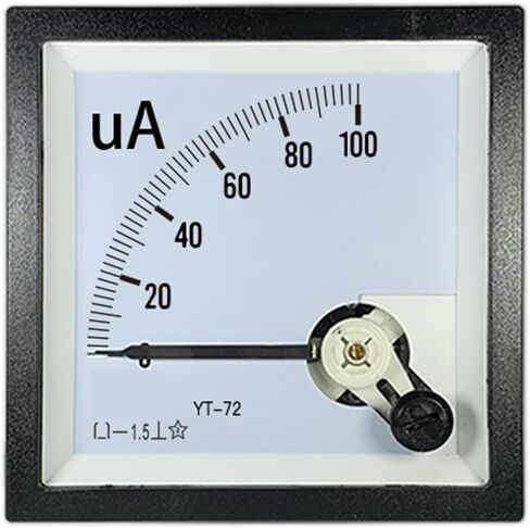 CP72 DC Microammeter 50UA 100UA 200UA 300UA 500UA Ammeter DH72 SQ72 1Pcs(500A) in Saudi Arabia