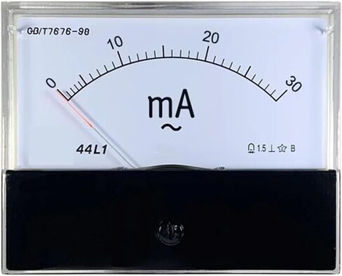 44L1-A AC AMMETER 10MA 20MA 30MA 50MA 200MA 300MA 500MA 1A 2A 3A POINTER 80 * 100 1PCS (AC 50A) in Saudi Arabia