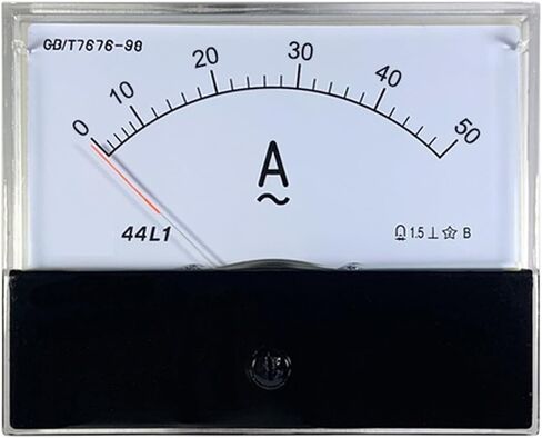 44L1-A AC AMMETER 10MA 20MA 30MA 50MA 200MA 300MA 500MA 1A 2A 3A POINTER 80 * 100 1PCS (AC 50A) in Saudi Arabia