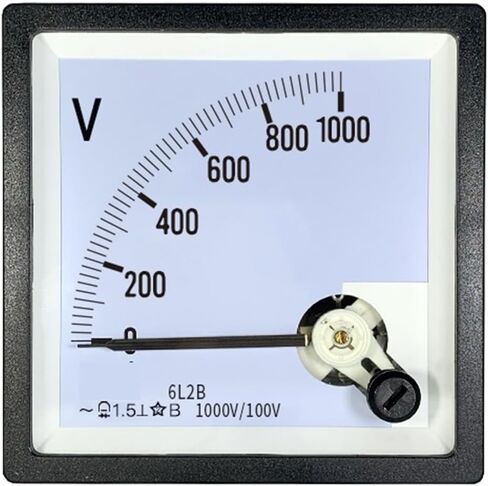 6L2B 1000V/100V 1500V 2000V 3000V4000V FURNACE FORINTER VOLTMETER POINTER AC 1PCS (AC 2500V 100V) in Saudi Arabia
