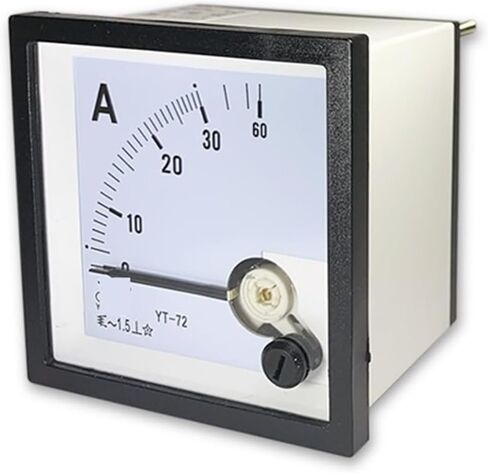 Yt72 Three Phase Power Factor Meter Cos380v 100V 5A Pointer-101 AC Sequence Lead Lag 1Pcs(COS 100V 5A) in Saudi Arabia