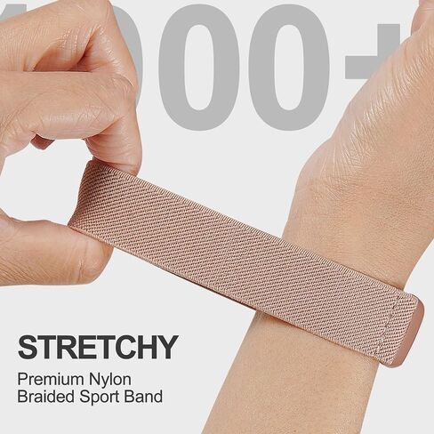 Magnetic Stretchy Nylon Compatible with Fitbit Charge 6 Bands/Fitbit Charge 5 Bands, Elastic Fabric Sport Adjustable Wristband Strap for Charge 5/6 Smartwatch Women Men in Kuwait