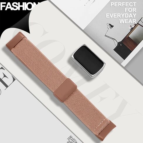 Magnetic Stretchy Nylon Compatible with Fitbit Charge 6 Bands/Fitbit Charge 5 Bands, Elastic Fabric Sport Adjustable Wristband Strap for Charge 5/6 Smartwatch Women Men in Kuwait