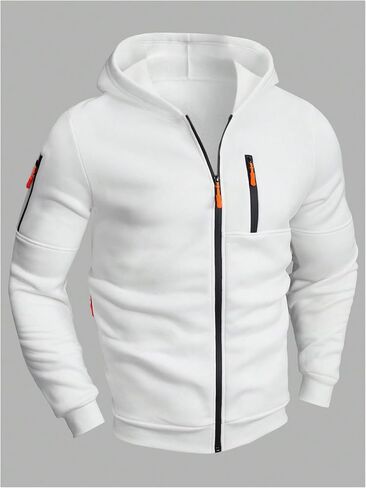 Makemechic Men up Sports Hoodie Tops Long Sleeve Sweatshirts Athletic Sweatshirts in Saudi Arabia