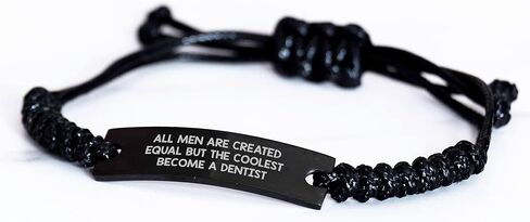 سوار حبل فكاهة الأسنان ، وضرب طبيب أسنان مضحك ، يتم إنشاء جميع الرجال على قدم المساواة ، لكن أروع طبيب أسنان ، وهدايا عيد الحب الفريدة ، وهدايا من الرجال إلى طبيب الأسنان ، وهدايا طبيب الأسنان من أجله in Kuwait