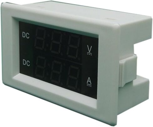 1PCS Digital Voltmeter DC 0-50A + Sensor D 0-600V LED 0.39 بوصة (غطاء أبيض) in Saudi Arabia