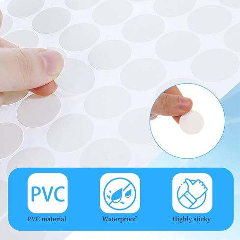ملصقات ثقب المسمار 432 PCS 21mm Coversfive Lesefive Coverns PVC Durniture Stickers لتغطية فتحات البراغي (أبيض) in Saudi Arabia