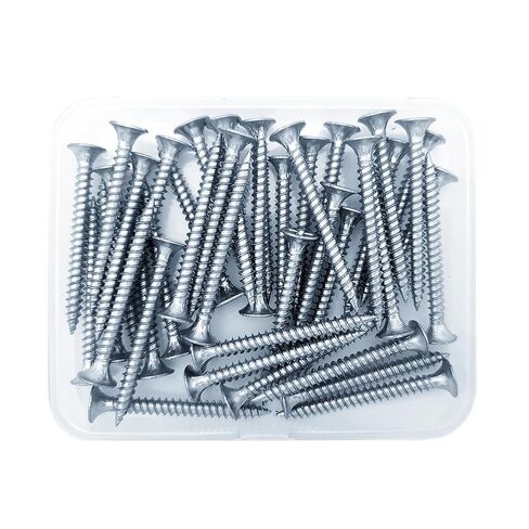 5 أحجام 130pcs طقم تجويف مسامير خشبية مجلفن ، مسامير خشبية للجدران الجافة ، تدافع فيليبس. in Kuwait