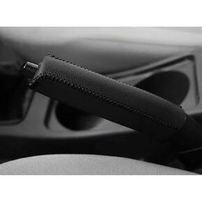 Car Handbrake Cover for SK-oda Enyaq Citigo Roomster Fabia Scala Rapid Felicia, Leather Non-Slip Handle Hand Brake Protective Sleeve Wear-Resistant Decoration Car Accessories,A/Black Line in Saudi Arabia