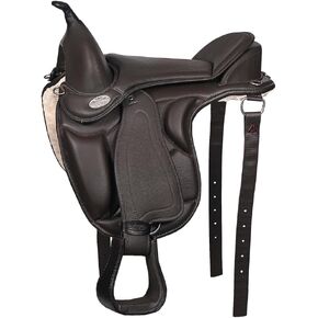 HILASON Horse English Treeless Saddle Endurance Trail Pleasure Leather in Kuwait