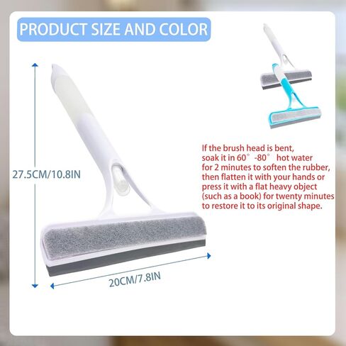 3 في 1 ممسحة الرش ، 3 في 1 مكشطة تنظيف النوافذ ، ممسحة النافذة مع البخاخ للزجاج والأرضيات والبلاط ، إلخ (أبيض) in Kuwait