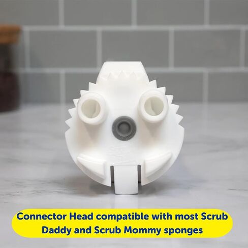 Scrub Daddy Dasdy Daddy Dish Wand & Connector Head ، Soap Dispensing Dish Pressh ، Feacture Dilling Washing Up with Handled Sivid in Saudi Arabia