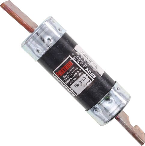 Bussmann Cooper FRN-R-125 FUSETRON TIME-DELAY FUSE DUALEREMENT FUSE ، RK5 ، 125A ، 250V ، Black in Saudi Arabia
