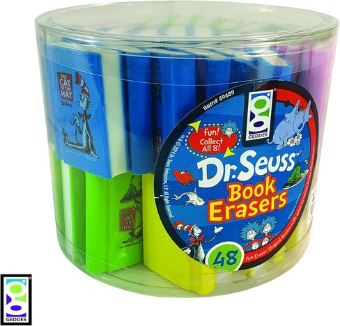 Raymond Geddes Dr Seuss Beveled Erasers For Kids (Pack of 48) in Saudi Arabia