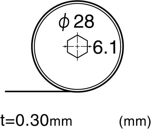 NT Cutter 28mm Rotary Blades for Rotary Cutter and Large Fabric Circle Cutter, 2-Blade/Pack, 1 Pack (BR-28P) in Kuwait