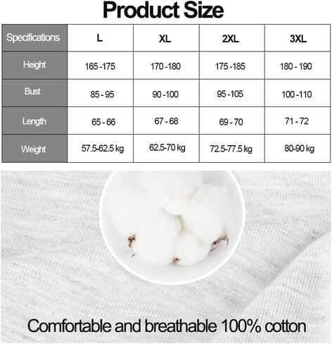 Undershirts for Men & Women, Cotton Soft Tank Tops, Stretchy and Breathable Sleeveless Shirts, White in Saudi Arabia
