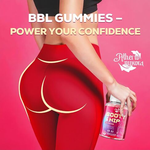 غنيمة غنيمة للنساء - BBL Gummies - مزيج عشبي مع Aguaje ، Fenugreek ، Kwao Krua ، اليام البري ، Thistle المبارك ، فيتامين C & zinc - نكهة الخوخ اللذيذة in Saudi Arabia