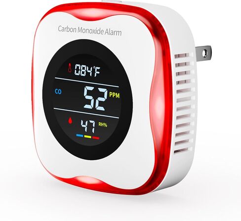 توصيل أجهزة كاشفات أول أكسيد الكربون ، ومراقبة أول أكسيد الكربون 3 في 1 مع عرض درجة الحرارة والرطوبة ، وإنذار COM COM للمنزل ، و RV والسلامة. in Kuwait