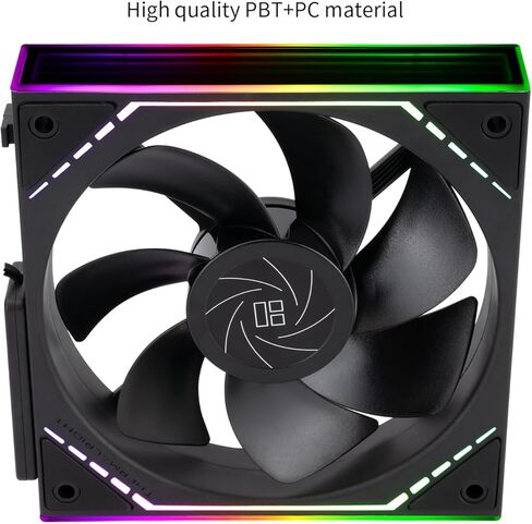 Thermalright TL-M12QRW Case Fan-120mm Quiet,Wireless Splicing Building Block CPU Fan Reverse,Infinity Mirror ARGB Lighting Effects,New Power Chip Module Simplifies Wiring Management|1500RPM in Saudi Arabia