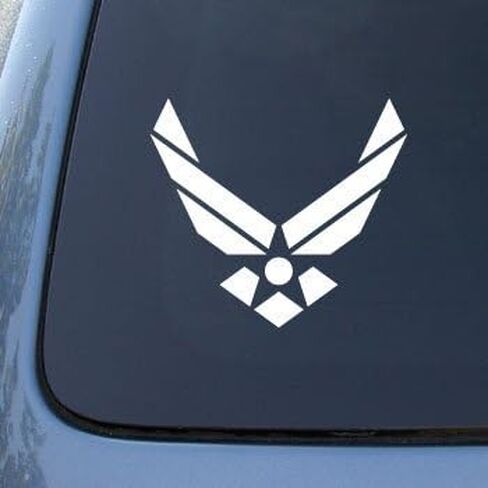 Air Force USAF US Wings - سيارة ، شاحنة ، دفتر ملاحظات ، ملصق شارات الفينيل #2646 | لون فينيل: أبيض in Saudi Arabia