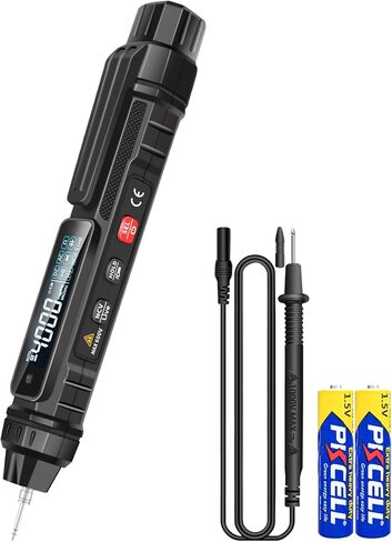 Pen Type Digital Multimeter Voltage Tester NCV Non-Contact Meter 600V Voltmeter, Measure AC DC Voltage Resistance Diode Capacitor Frequency Continuity for Electrician Tools in Saudi Arabia