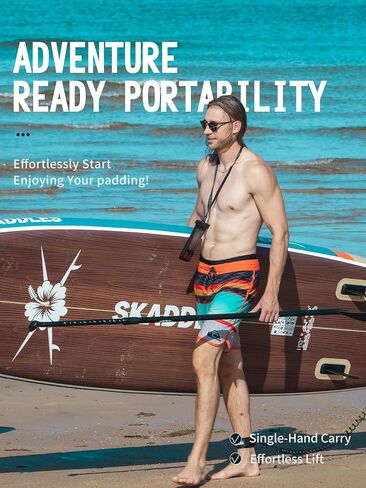 11 'قابلة للنفخ لوحة مجداف - SUP واسعة جدا للبالغين والأطفال من جميع مستويات المهارات ، paddleboard مستقرة مع المضخة ، الزعانف ، حقيبة الظهر ، والاكسسوارات وحقيبة الهاتف المقاومة للماء in Kuwait