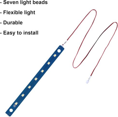 مصابيح شريط LED للطابعة ثلاثية الأبعاد ، مصباح LED طابعة ثلاثية الأبعاد مع حبات المصباح 7pcs مرنة إكسسوارات طابعة أبيض مشرقة مرنة متوافقة مع Adventurer 5M/ 5M Pro in Kuwait
