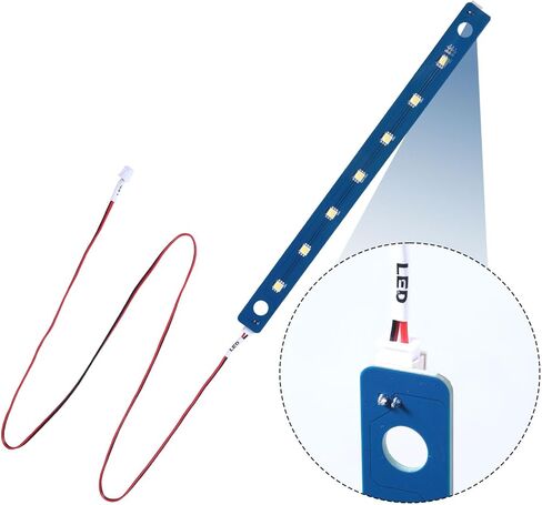 مصابيح شريط LED للطابعة ثلاثية الأبعاد ، مصباح LED طابعة ثلاثية الأبعاد مع حبات المصباح 7pcs مرنة إكسسوارات طابعة أبيض مشرقة مرنة متوافقة مع Adventurer 5M/ 5M Pro in Kuwait