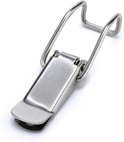 J115b الصلب الصلب الصلب صناديق Hasp Lock 74 * 20 زنبرك محملة مزلاج تم تبديل القفل لأجهزة نافذة الباب المنزلق 4pcs in Saudi Arabia