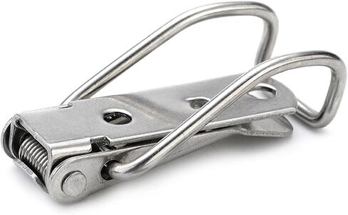 J115b الصلب الصلب الصلب صناديق Hasp Lock 74 * 20 زنبرك محملة مزلاج تم تبديل القفل لأجهزة نافذة الباب المنزلق 4pcs in Saudi Arabia
