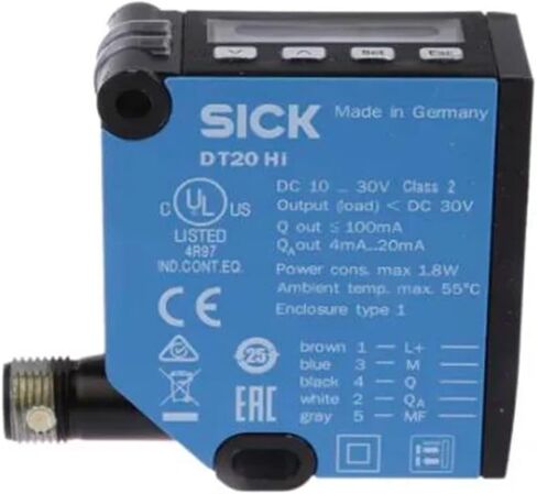 DT20-P214B Range Sensor Background Suppression Analog Output Detect Range 100-600mm Panel Install in Saudi Arabia