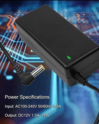 AC100-240V 50/60Hz DC12V Adapter Charger Fit for Roland PSB-5U for FP-10 Digital Piano Power Supply Cord Mains PSU, 1.5A 5FT Power Supply Cord Battery Charger for Digital Piano Electronic Keyboard in Saudi Arabia