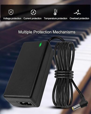 AC100-240V 50/60Hz DC12V Adapter Charger Fit for Roland PSB-5U for FP-10 Digital Piano Power Supply Cord Mains PSU, 1.5A 5FT Power Supply Cord Battery Charger for Digital Piano Electronic Keyboard in Saudi Arabia