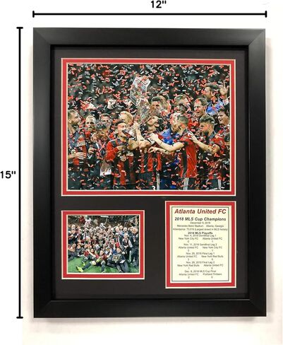 Legends Never Die Atlanta United FC - 2018 MLS Cup Champions - Framed 12"x15" Double Matted Photos in Saudi Arabia