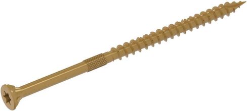 Grip-Rite GRDF4STT1 DeckForce #10 x 4 Nano Coated Wood Screws, Tan, 1lb Box in Saudi Arabia