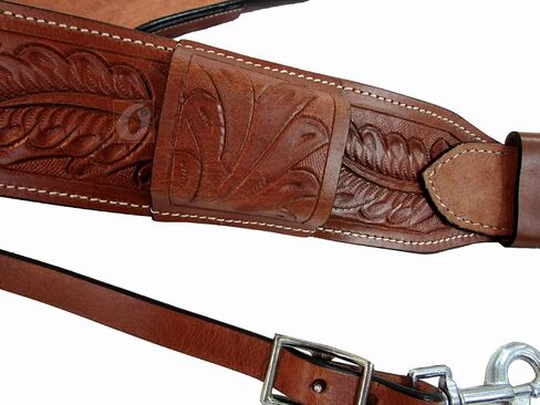 Western CINCHES Roping Ranch Saddle Girth Barrel Racing Pleasure Trail Leather Back Cinch Cowboy Rodeo TACK 36" Long END to END in Saudi Arabia