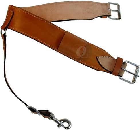 Western CINCHES Roping Ranch Saddle Girth Barrel Racing Pleasure Trail Leather Back Cinch Cowboy Rodeo TACK 36" Long END to END in Saudi Arabia