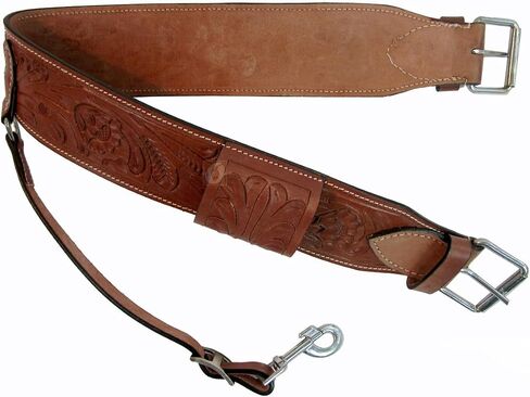 Western CINCHES Roping Ranch Saddle Girth Barrel Racing Pleasure Trail Leather Back Cinch Cowboy Rodeo TACK 36" Long END to END in Saudi Arabia