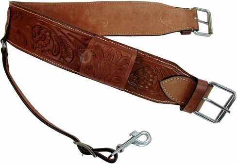 Western CINCHES Roping Ranch Saddle Girth Barrel Racing Pleasure Trail Leather Back Cinch Cowboy Rodeo TACK 36" Long END to END in Saudi Arabia
