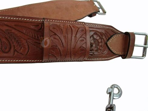 Western CINCHES Roping Ranch Saddle Girth Barrel Racing Pleasure Trail Leather Back Cinch Cowboy Rodeo TACK 36" Long END to END in Saudi Arabia
