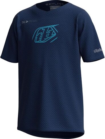 Troy Lee Designs Skyline Iconic Young Ss Mtb Mountain Bike Jersey Navy XL in Saudi Arabia