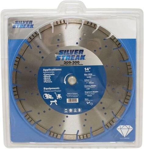 Rareelectrical New 0.125In Cutting Width 14In Diameter Laser Welded All Cut Blade for Hi-Speed Power Saws Type 3 by Part Number 309-300 in Saudi Arabia