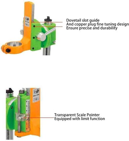 WALFRONT Heavy Duty Drill Press Stand with Versatile Design Precise Drilling and Adjustable Settings Suitable for 38-43mm Drilling Machine in Saudi Arabia