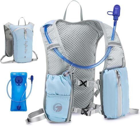 KSIBNW Running Vest for Women and Men, Lightweight Hydration Vest Backpack with 1.5L Water Bladder Bag Running Backpack for Hiking Biking Trail Cycling Race Marathon in Kuwait