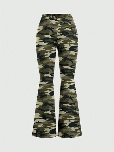 Women's Bootleg Workout Pants Casual High Waisted Stylish V Crossover Flared Yoga Leggings in Saudi Arabia