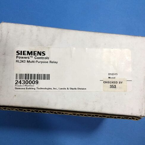 SIEMENS 243-0009 Pneumatic Relay, Multipurpose, RL243 in Saudi Arabia