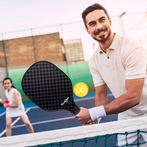 مجموعة Pickleball Paddles مجموعة من 2 أو 4 مع كرات المخلل والحقيبة | مضارب مصنوعة وفقًا لمعايير USAPA | ألياف الكربون/3K الألياف الزجاجية/الخشب | مضرب المخلل للرجال والنساء والأطفال. in Kuwait