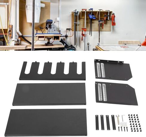 Emukoep Power Tool Organizer ، Mount Wall ، 5 فتحات ، رف تخزين للحفر الكهربائية ، حامل حفر قوي للمرآب ، ورشة عمل ، مستودع (Iron 2) in Kuwait